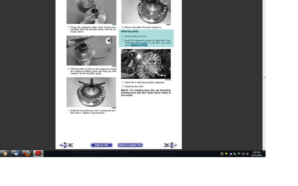 Arctic cat primary torque spec Snow and Mud Home